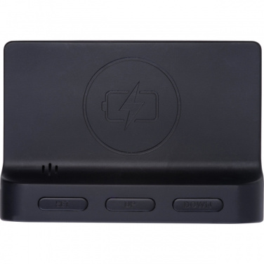 Logo trade promotional merchandise photo of: Alarm Clock and Wireless Charger ADELAIDE